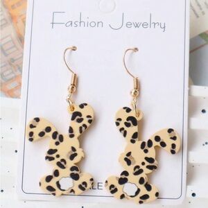 Leopard Print Bunny🐰  Earrings